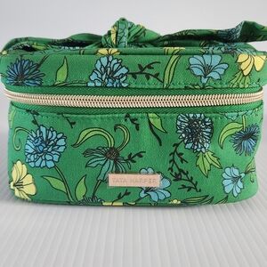 Tata Harper Signature Logo Zip Around Vanity Travel Case Bag New
